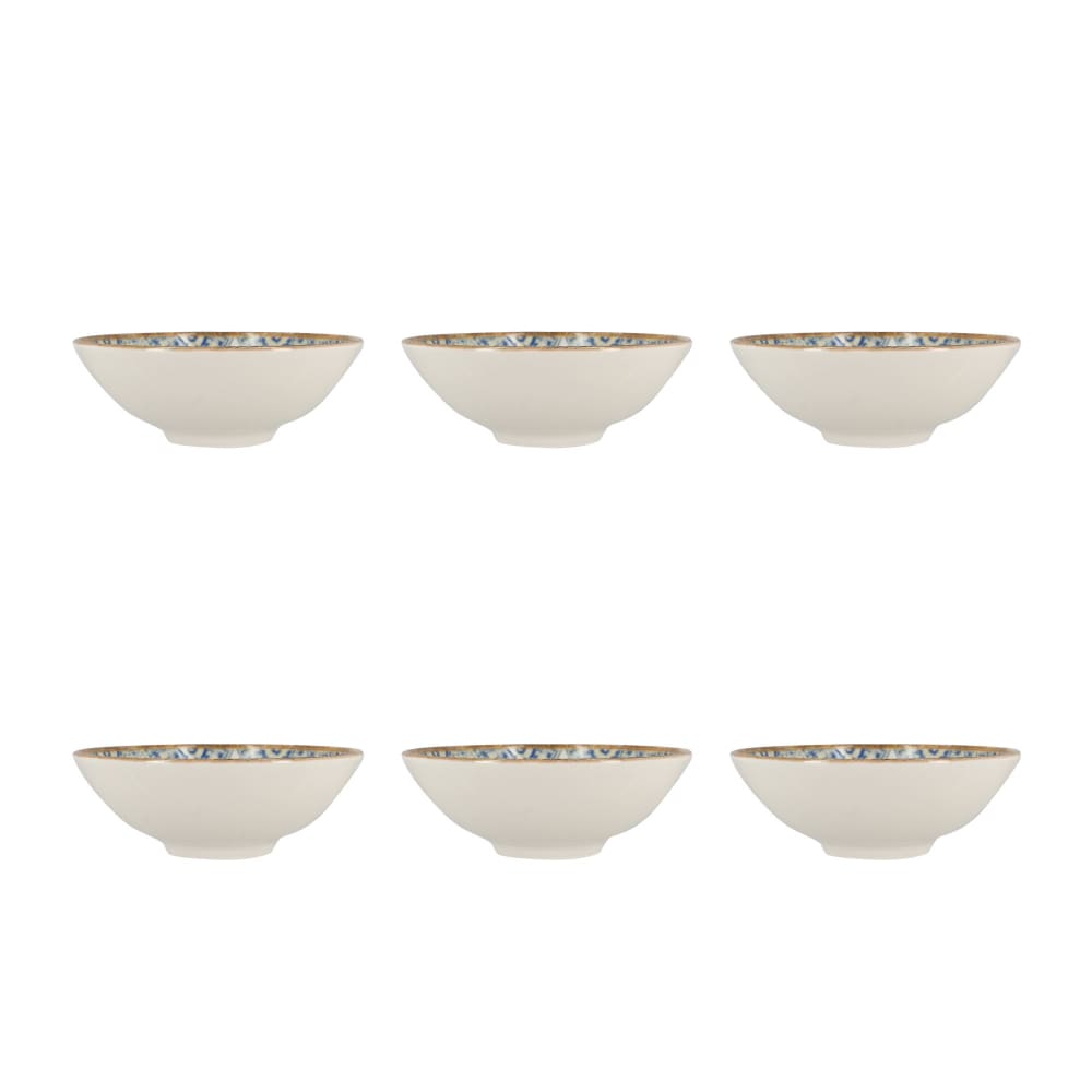 Lot de 6 coupelles 15cm en porcelaine bleu Lot de 6 coupelles 15cm en porcelaine bleu