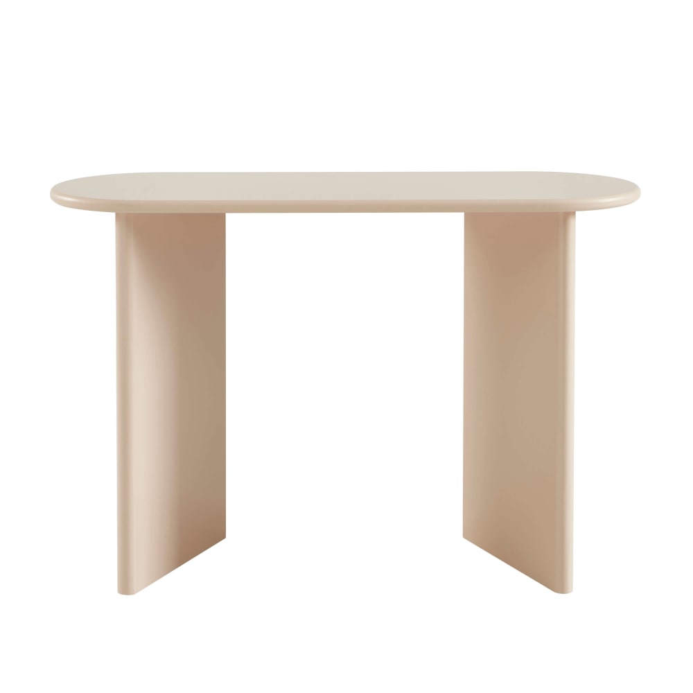 Console  effet laqué beige