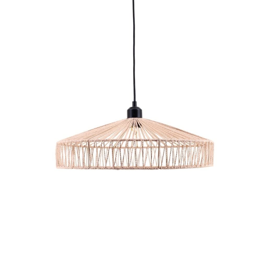 Suspension ronde en corde 45cm