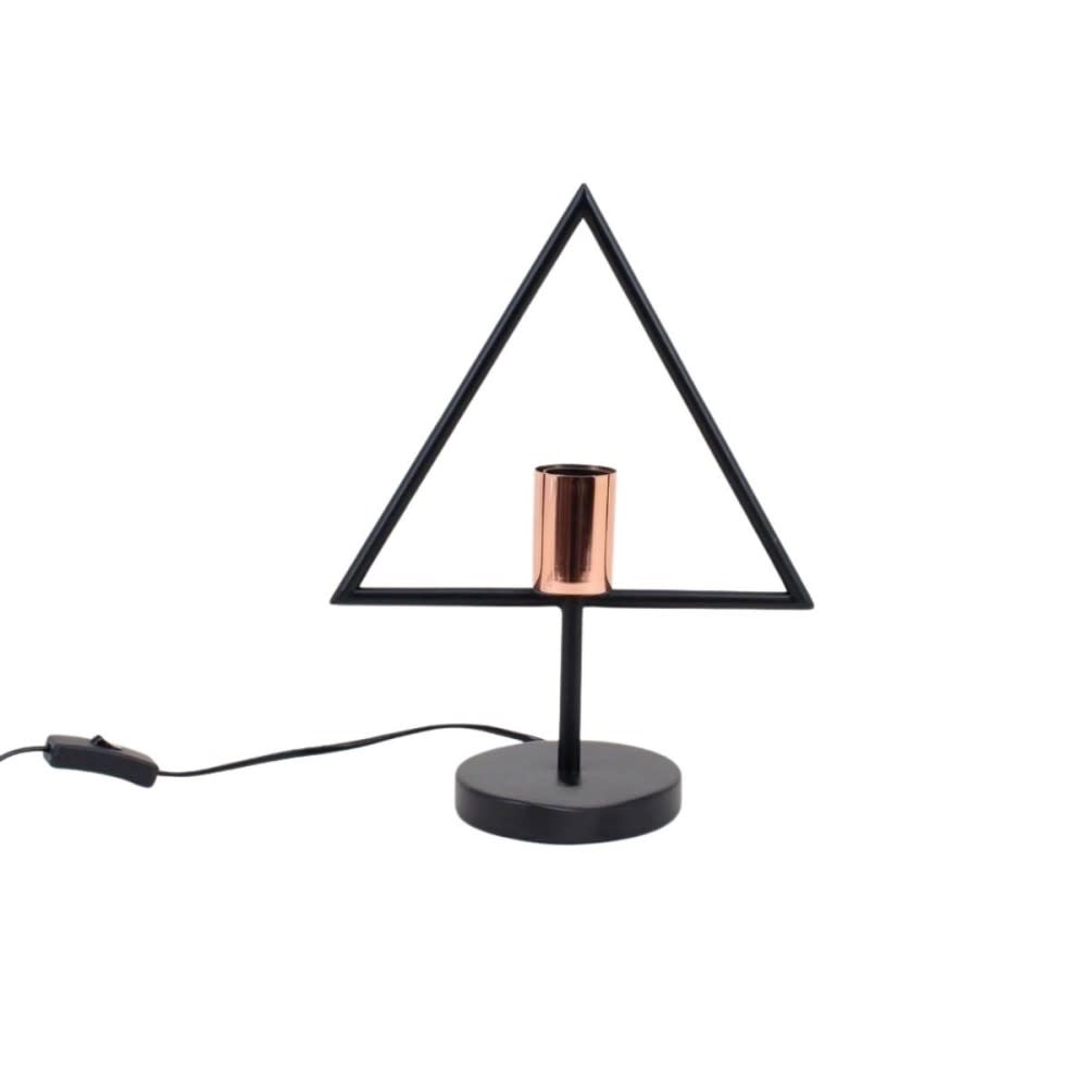 Lampe à poser design forme triangle