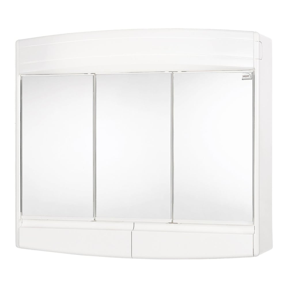 Differnz Badezimmerschrank Topas-eco Weiß Kunststoff H53xB18xL60cm style modern Weiß Pvc - Polyvinlychlorid
