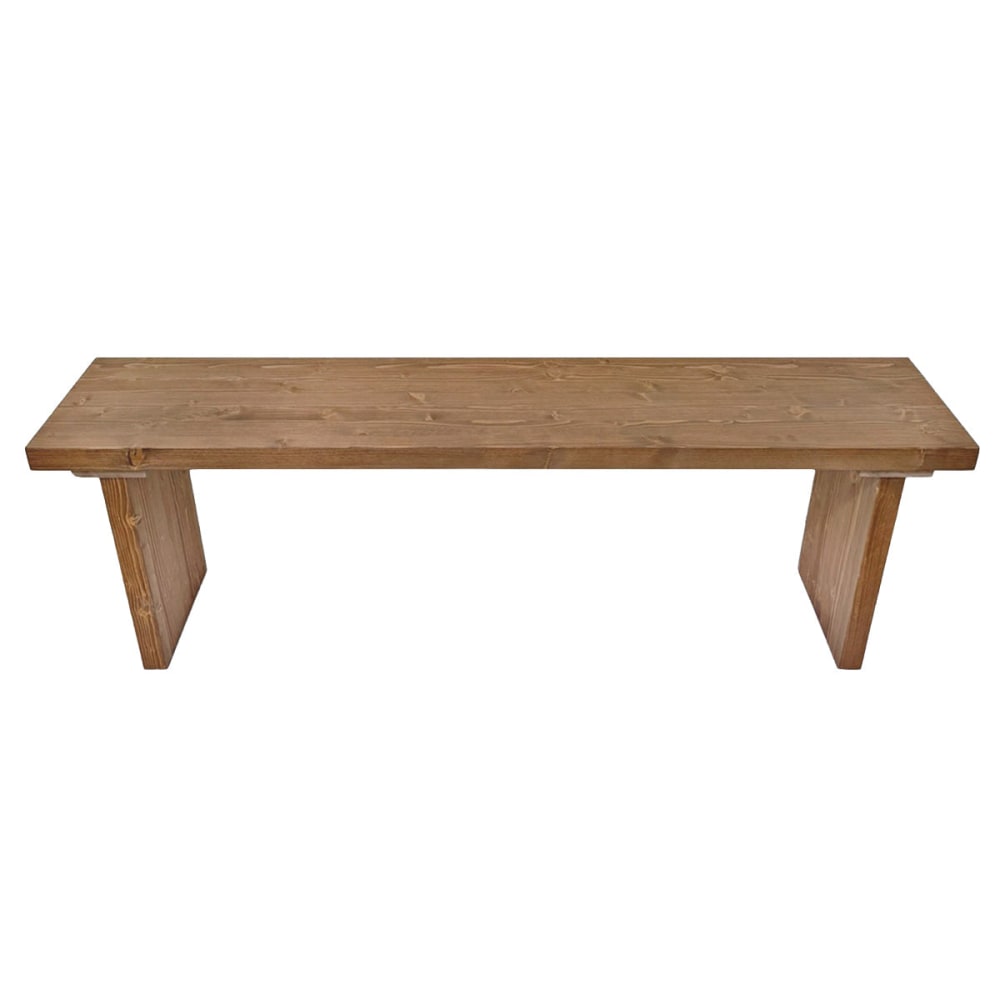 Banc en bois massif pour pied de lit ou salon chêne 100cm Banc en bois massif pour pied de lit ou salon chêne 100cm