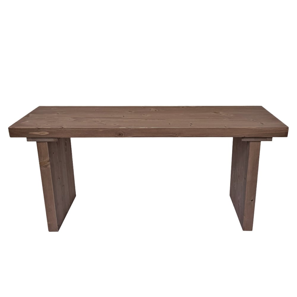 Banc en bois massif pour pied de lit ou salon tons foncés 140cm Banc en bois massif pour pied de lit ou salon tons foncés 140cm