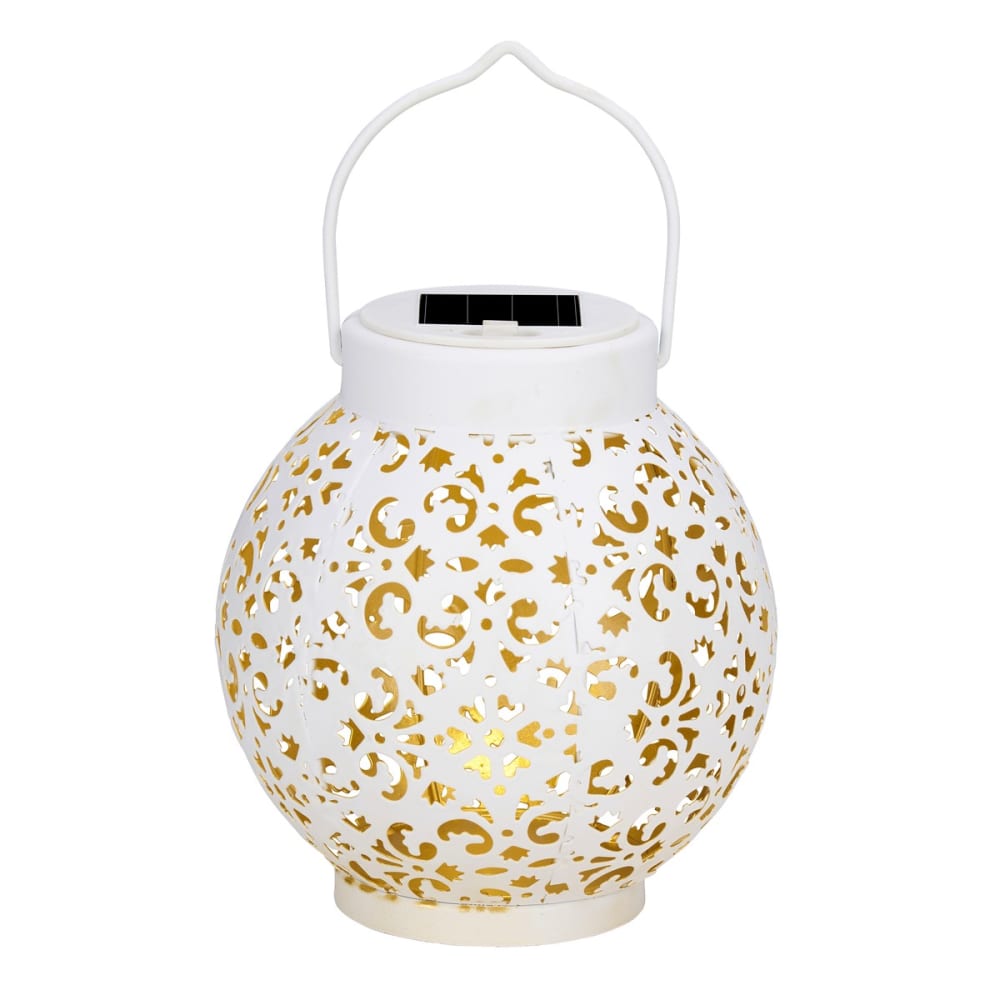 Arti Casa Laterne Weiß Metall H15xB14.5xL14.5cm Weiß Metall