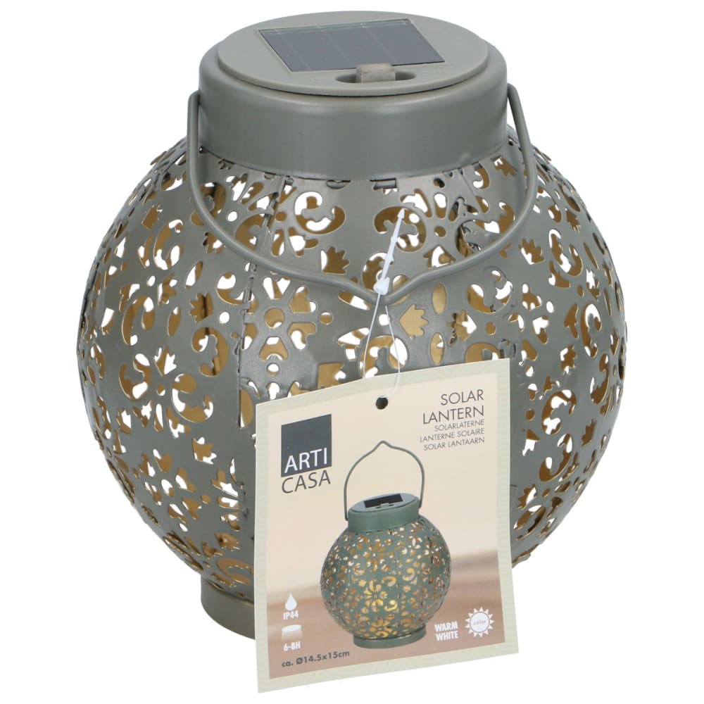 Laterne Grau Metall H15xB14.5xL14.5cm - Maisons Du Monde