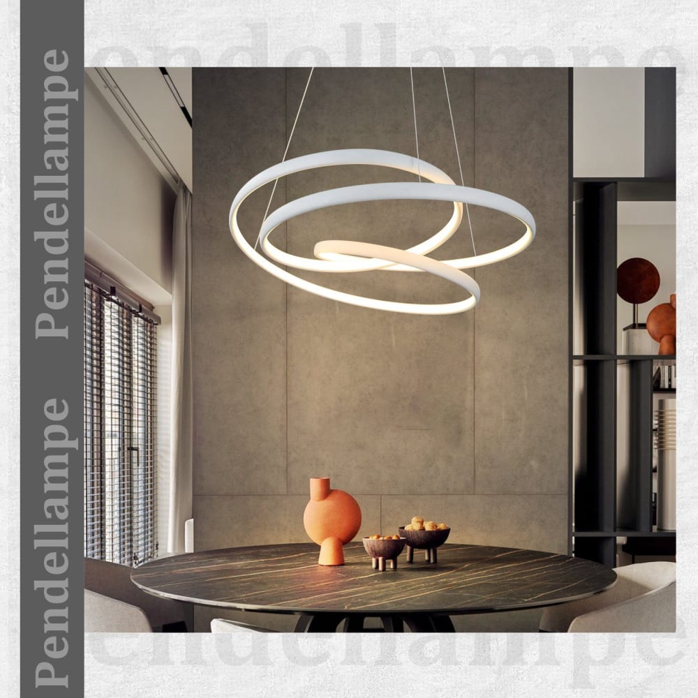 Suspension en aluminium, fer et silicone, blanc, h.150cm — vue 4