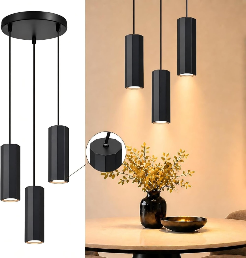 Pendelleuchte, Eisen, 20x20x170CM, Schwarz - Maisons Du Monde