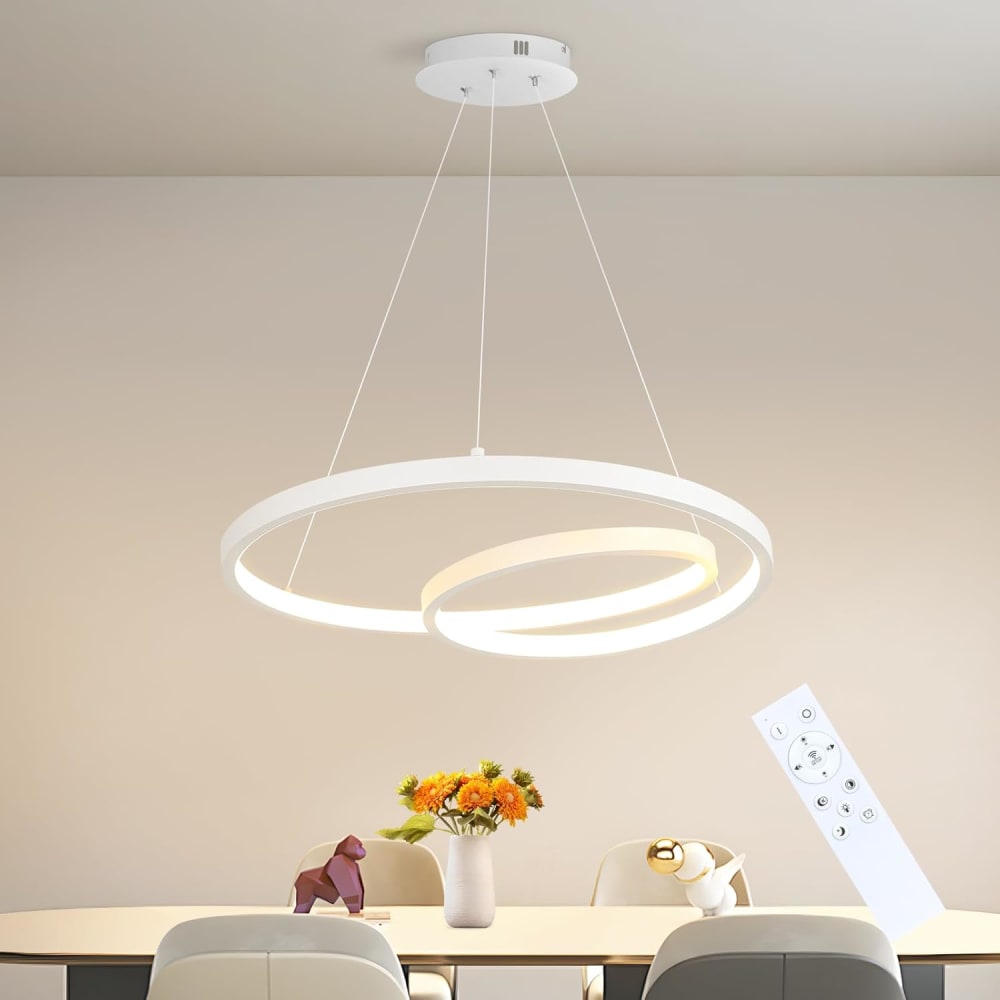 Pendelleuchte, Aluminium Eisen, H.154CM, Weiß - Maisons Du Monde