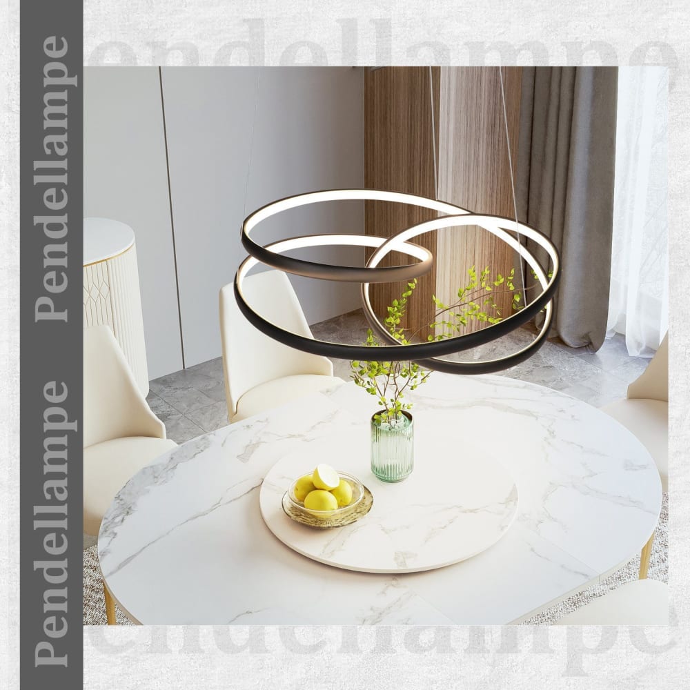 Suspension en aluminium, fer et silicone, noir, h.150cm — vue 4
