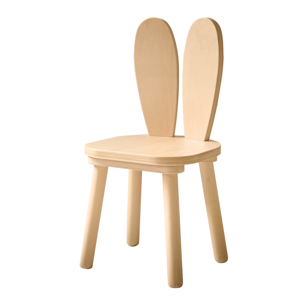 Chaise en contreplaqué marron