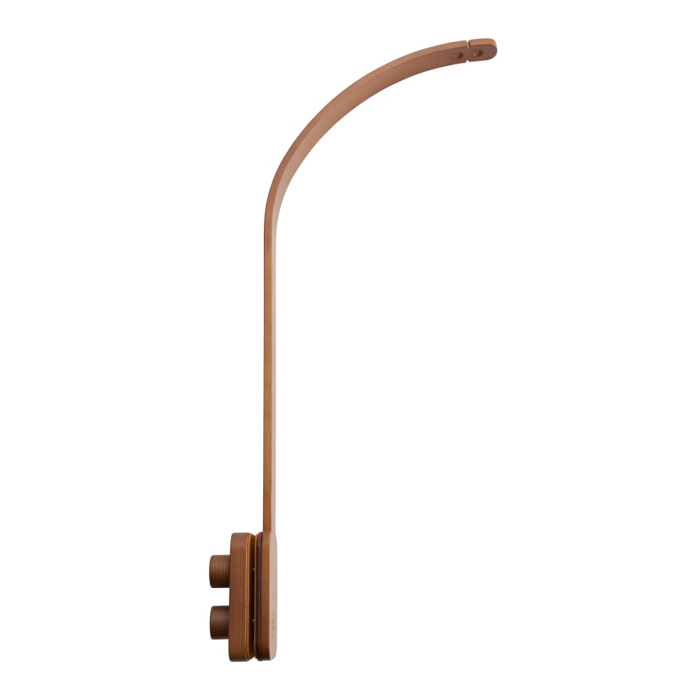 Support de mobile berceau bébé en contreplaqué marron