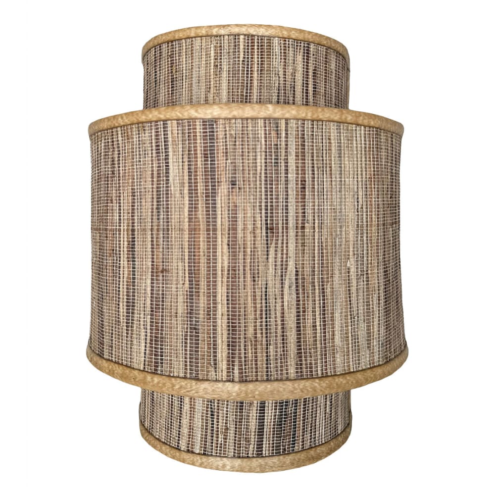 Applique murale en fibre naturelle ton beige et marron