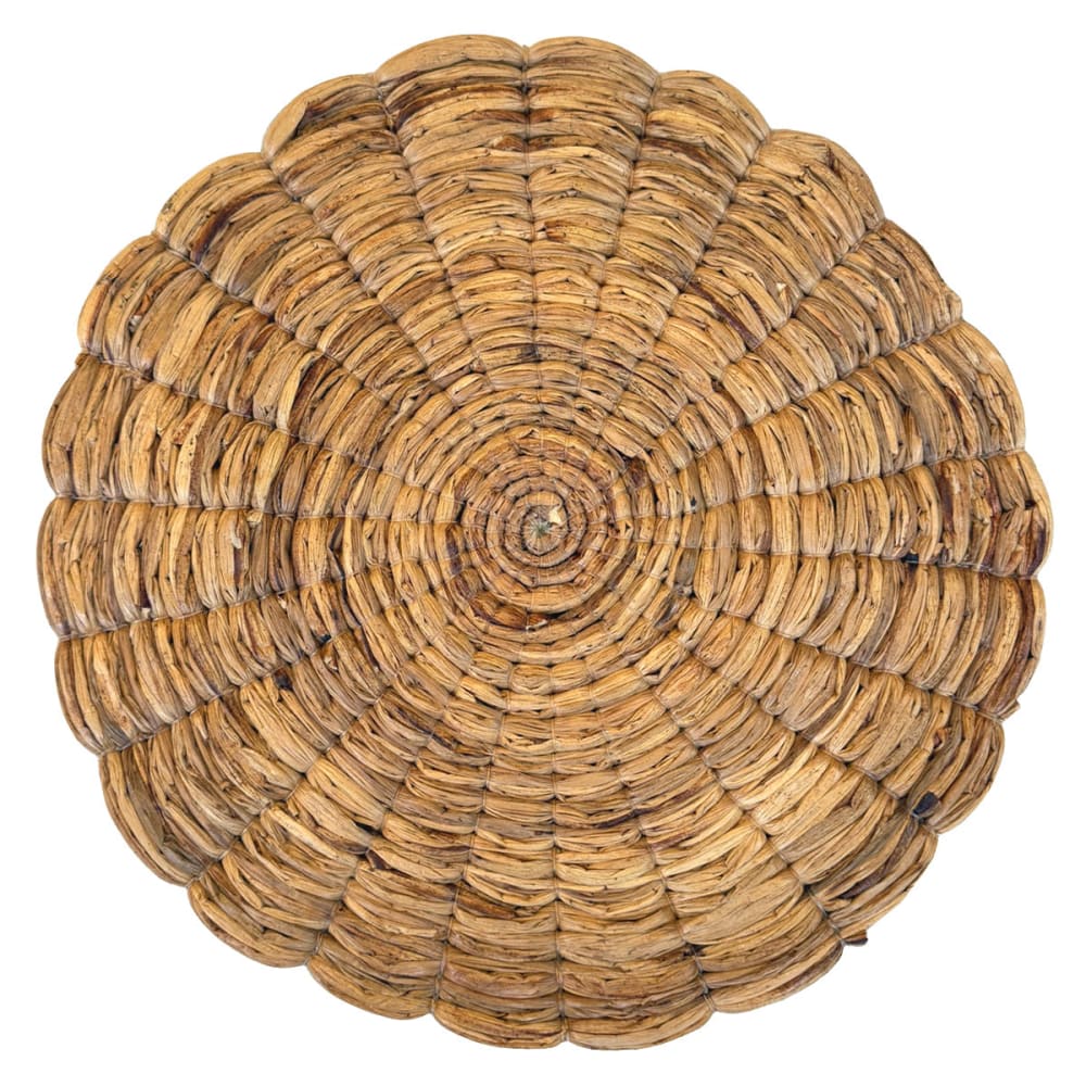 Lot de 4 sets de table ronds en fibres naturelles d.35cm