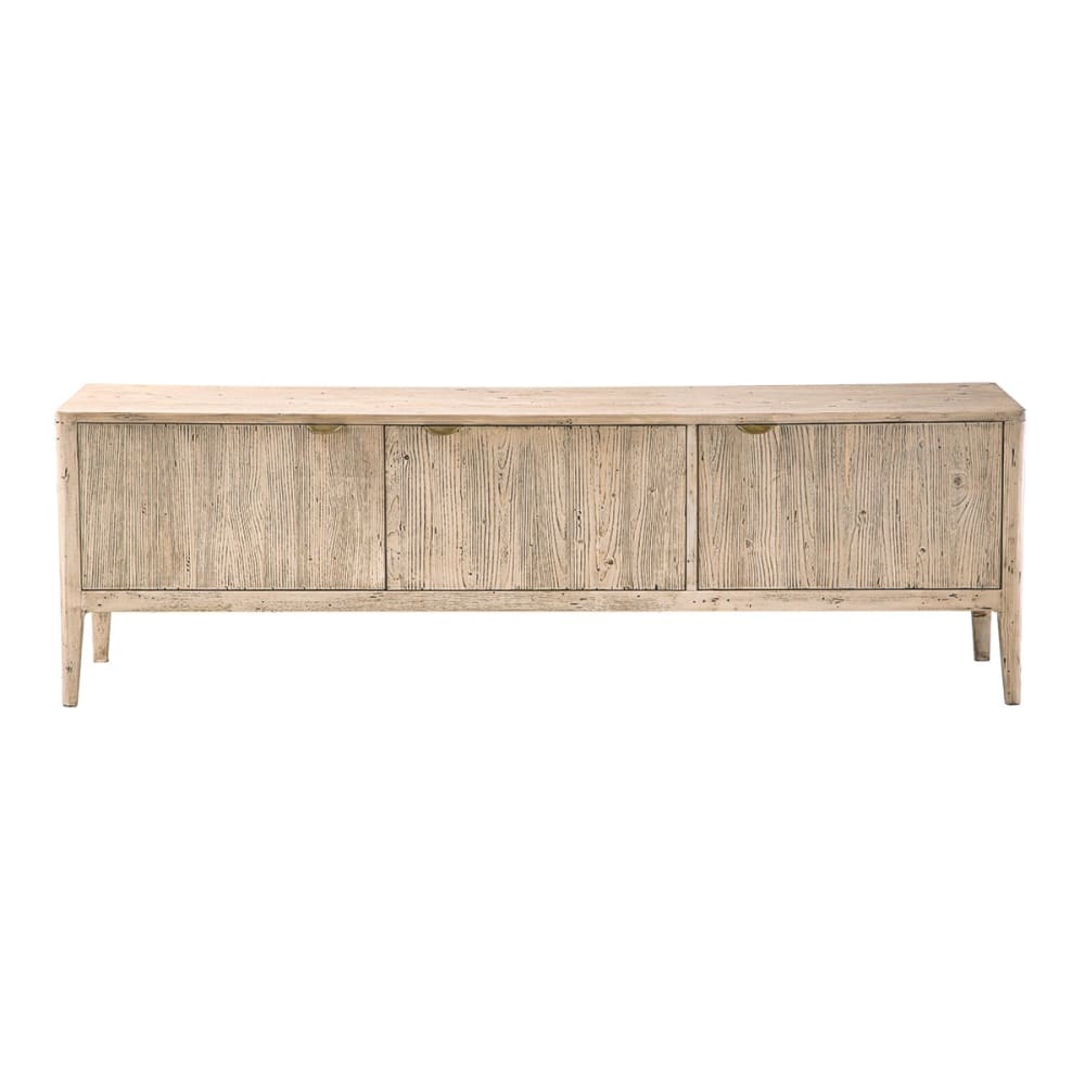 Signature TV-Möbel mit 3 Türen aus Massivkiefer style modern Braun Holz