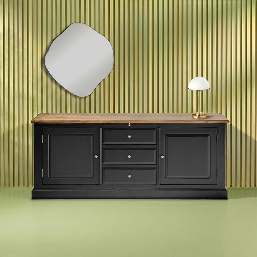 Signature Massives Akazienholz-Buffet style modern Schwarz