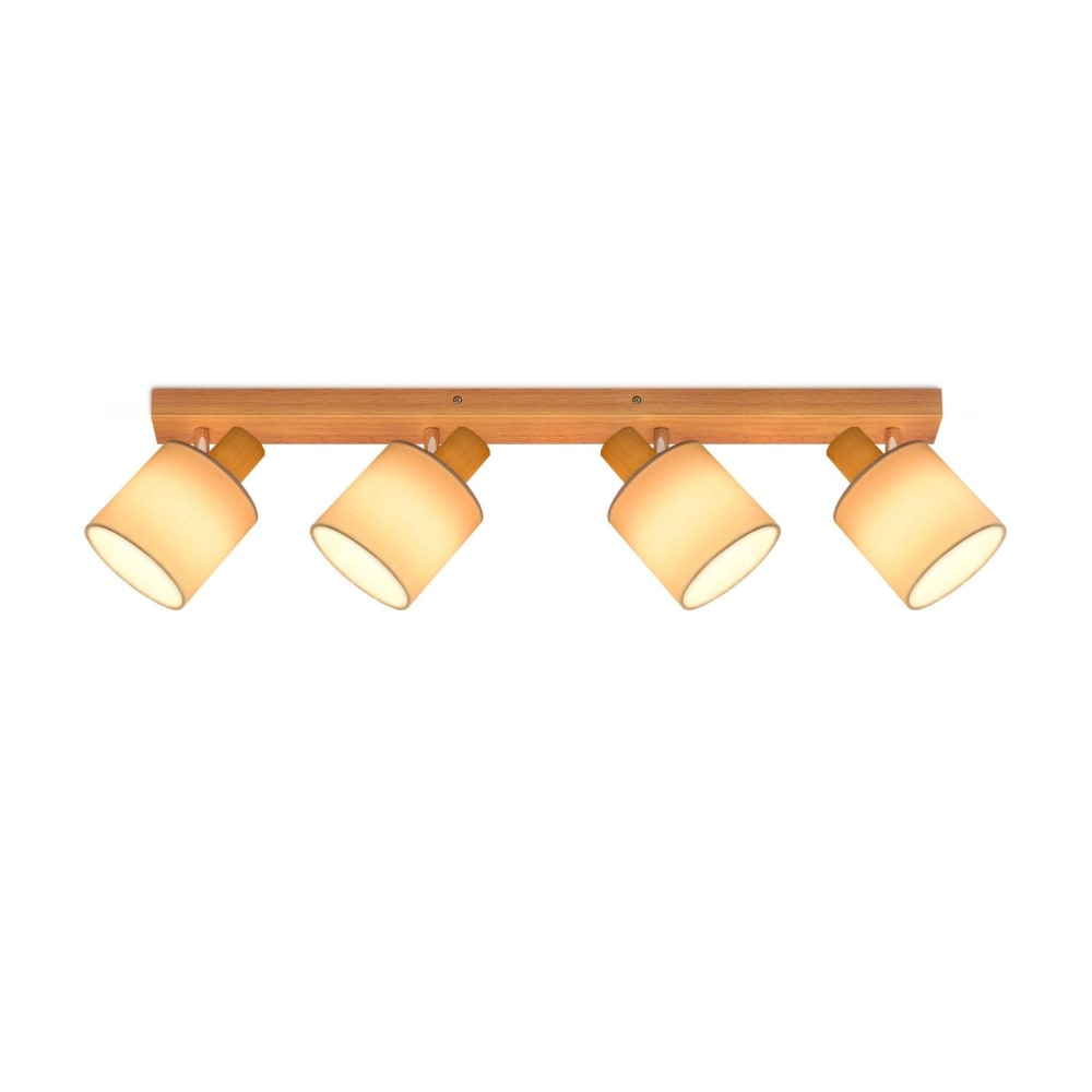 Spot de plafond Blanc 68x16x13cm e14 4 flammes