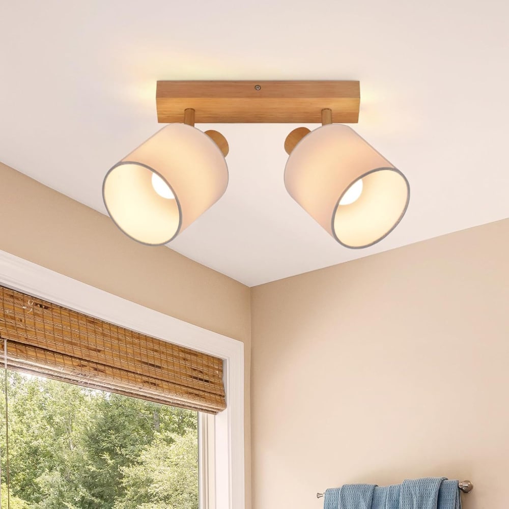 Spot de plafond Blanc 28x16x13cm E14 2 flammes — vue 3