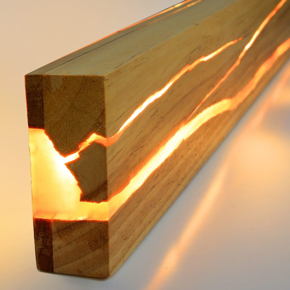Applique murale brun 50x8x3cm led — vue 4