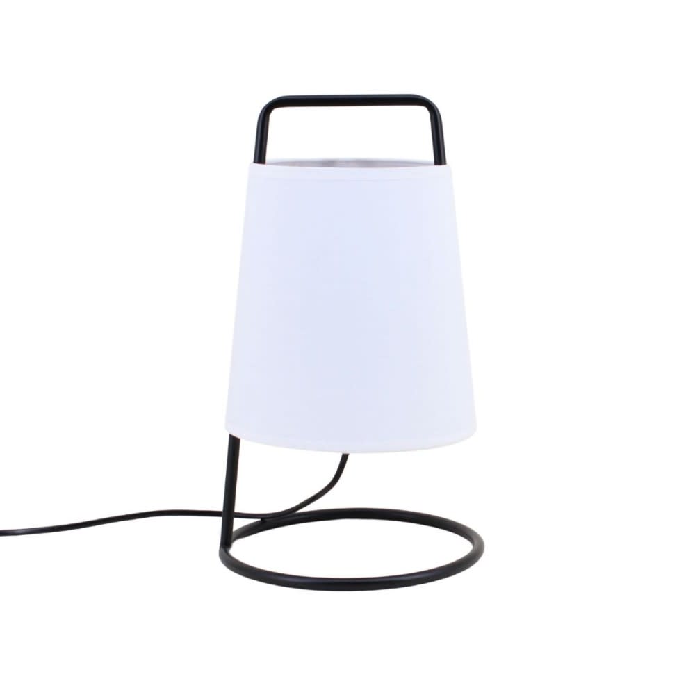Lampe à poser moderne en fer noir 35cm