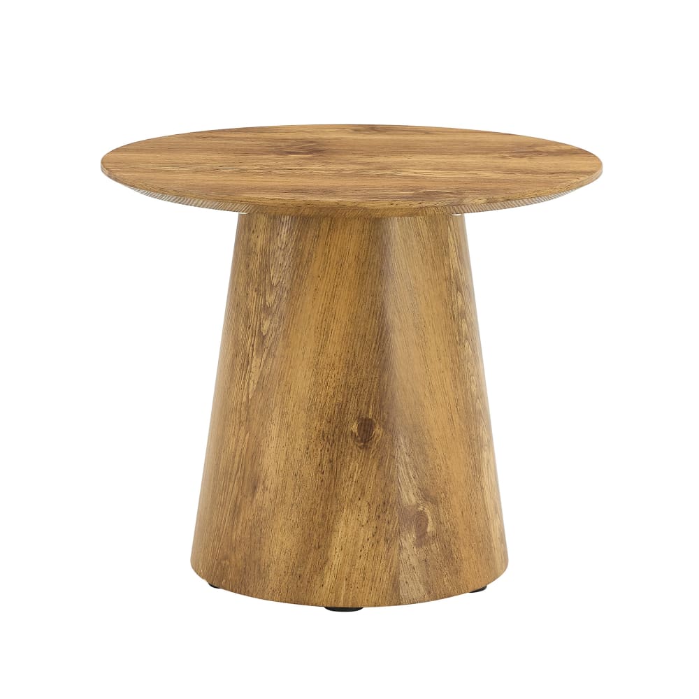 Meubles Cosy Runder Beistelltisch, Design-Sofaenden, aus Holzwerkstoff Mehrfarbig Holz