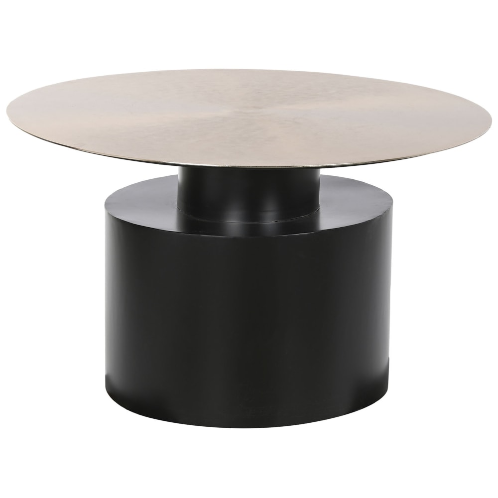 Table d'appoint en fer doré 76x76x46 cm