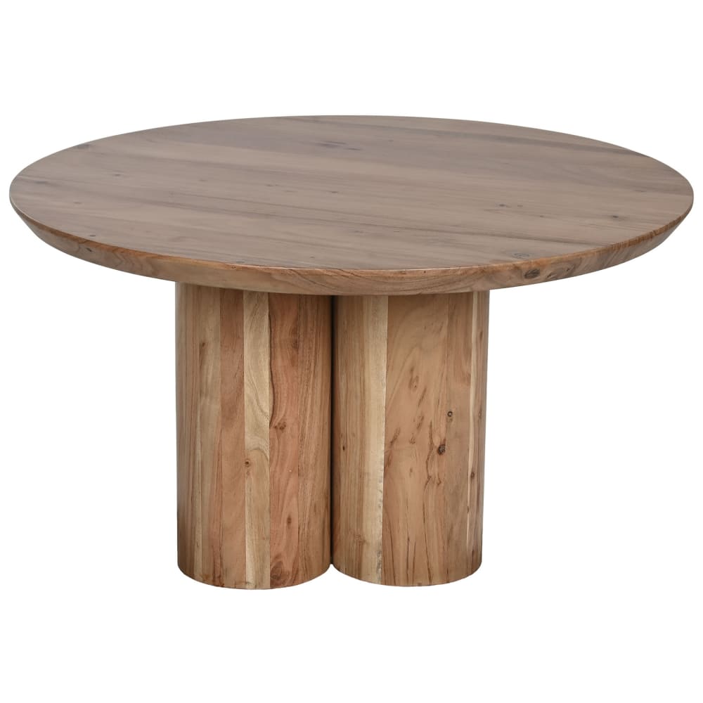 Table basse en acacia marron 80x80x45 cm