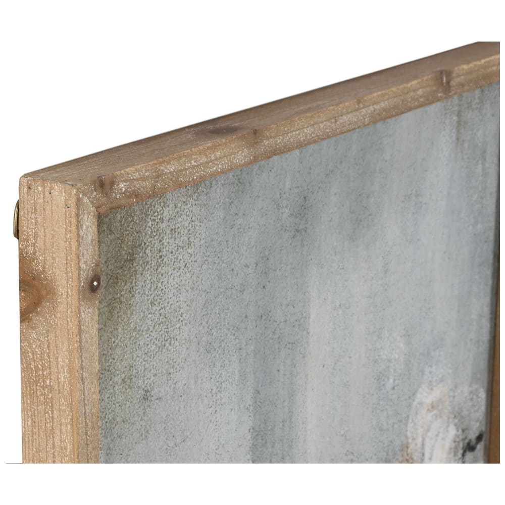 Ensemble de 4 tableaux cerisier en sapin bleu 200x2x120 cm — vue 4