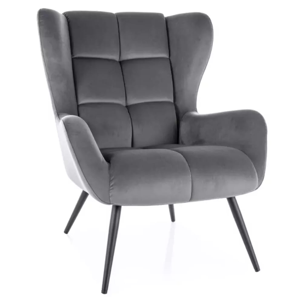 fauteuil en velours de