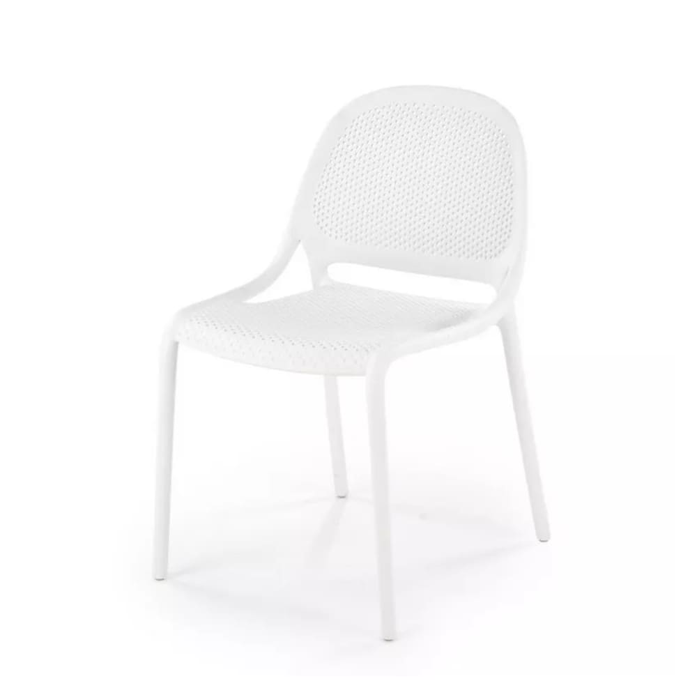 chaise d'extérieur en - blanche