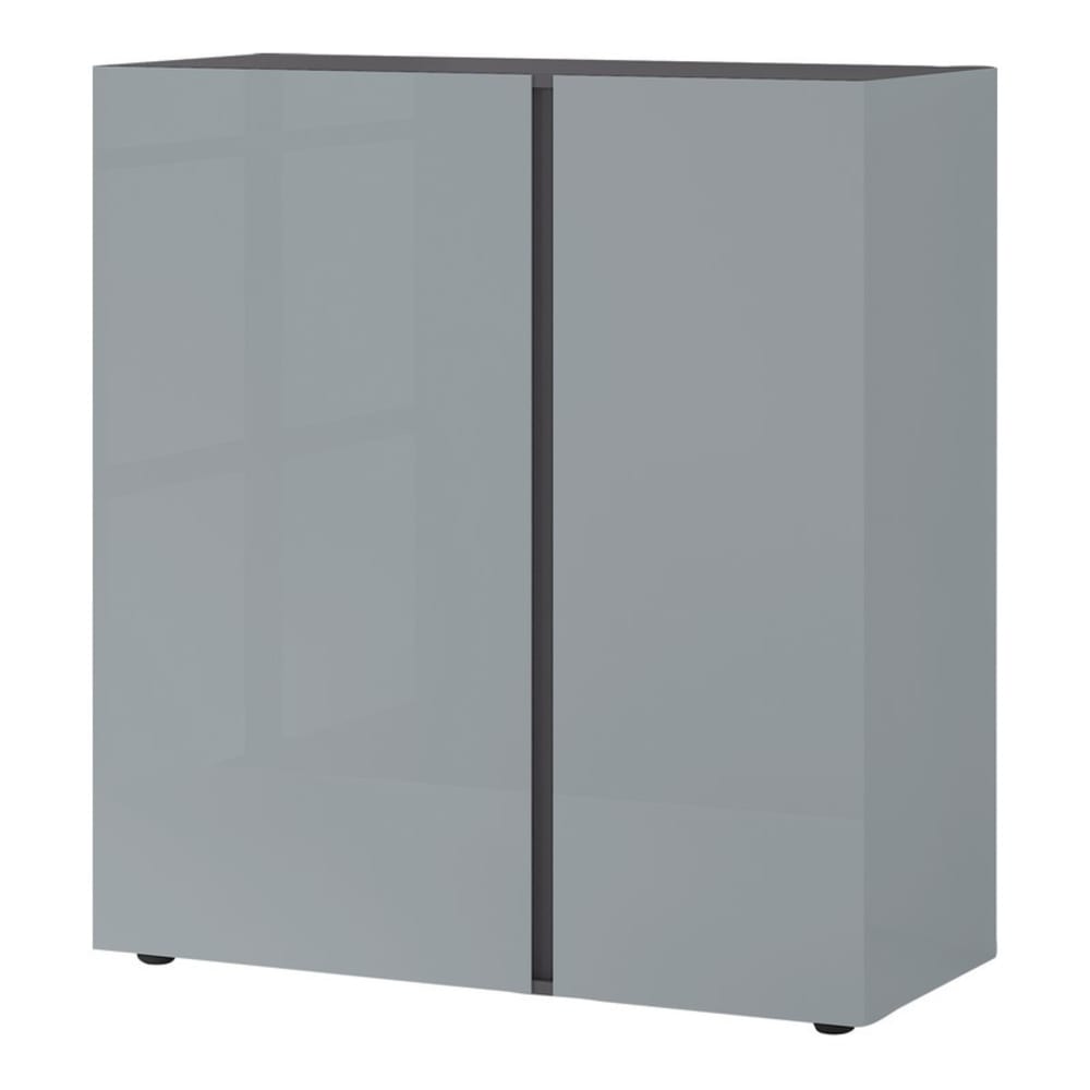 Commode deux portes graphite