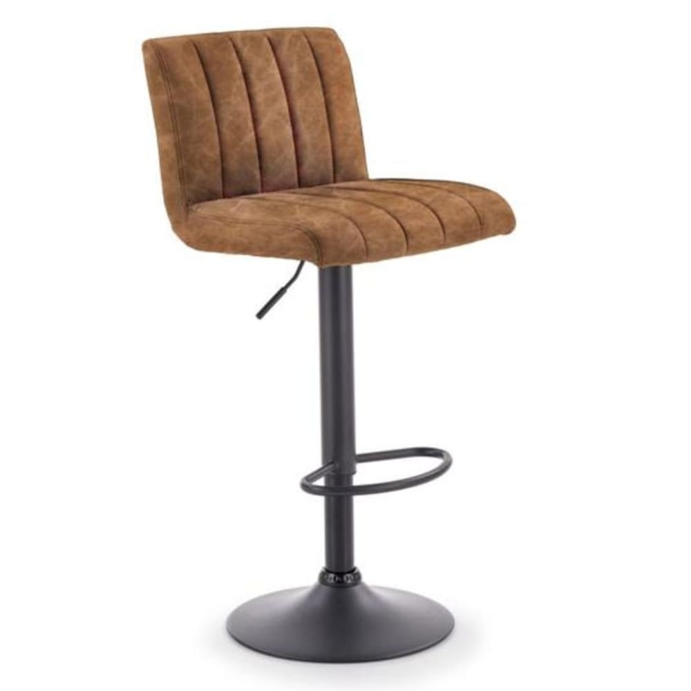 Tabouret de bar avec structure design en acier noir mat Tabouret de bar avec structure design en acier noir mat