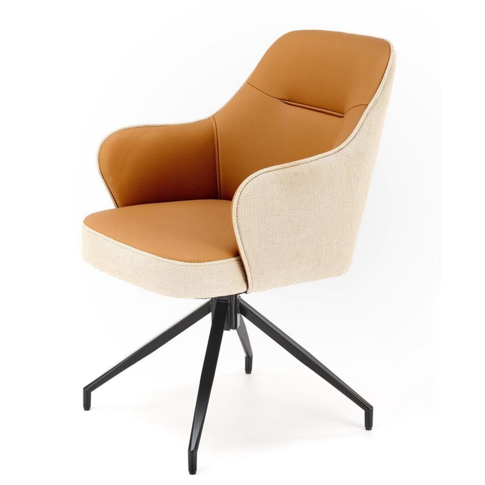 Design-Drehstuhl mit schwarzem Stahlgestell - Maisons Du Monde