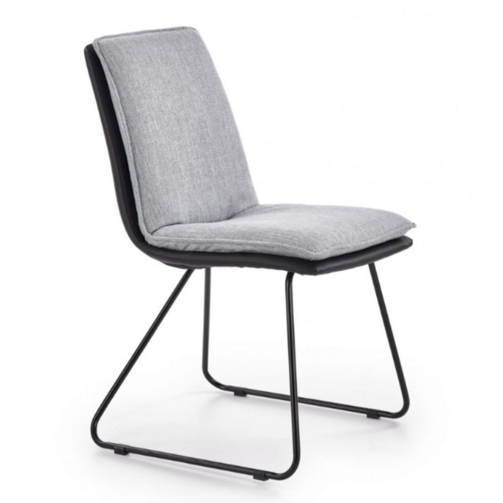 chaise simili cuir tissu