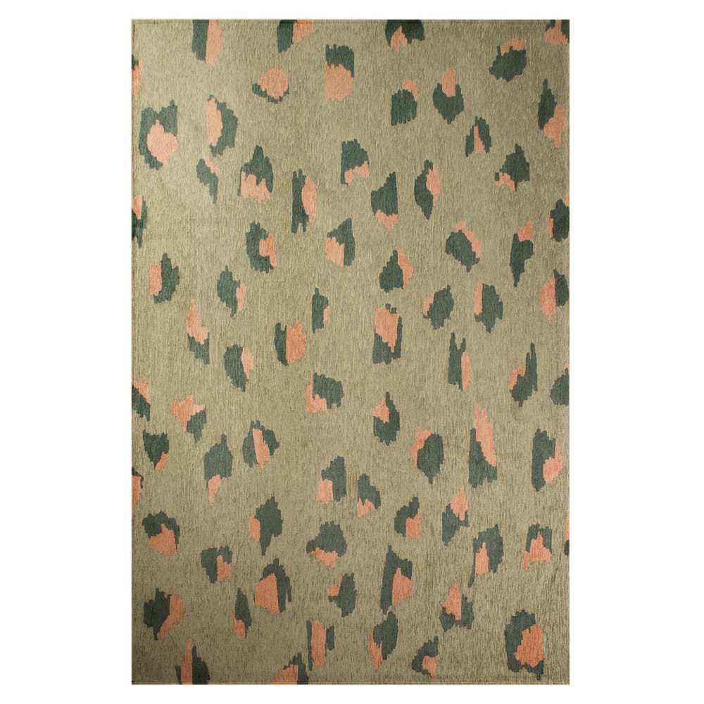 Lola & Moi LEO LOLA&MOI - Teppich Grün 240x340 Grün Pes - Polyester