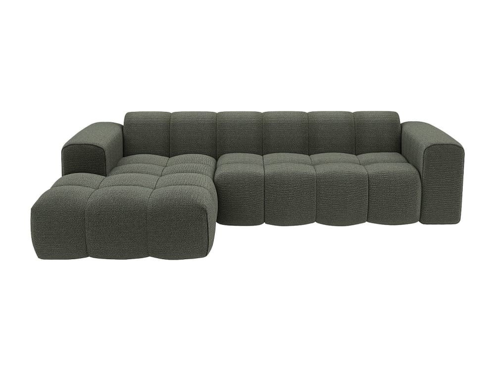 Canapé d'angle polyester 4 places vert