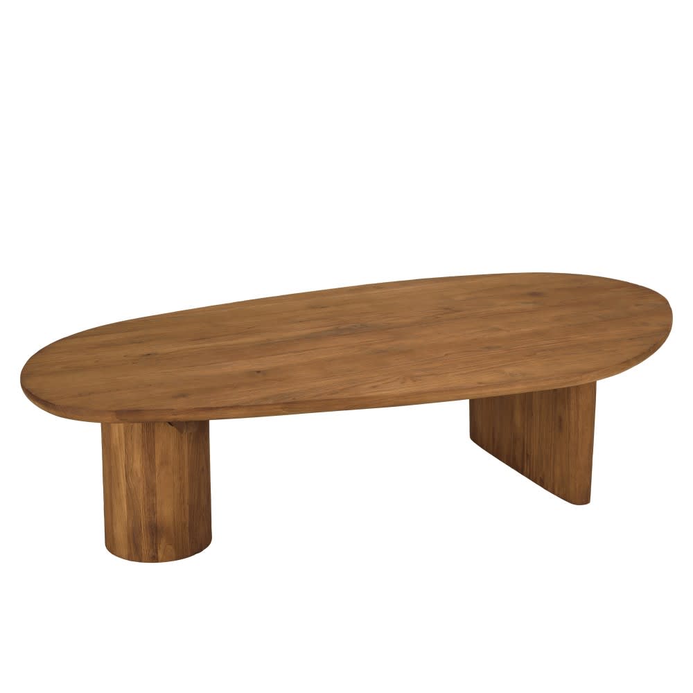 MACABANE Couchtisch aus recyceltem Teakholz style exotic Braun