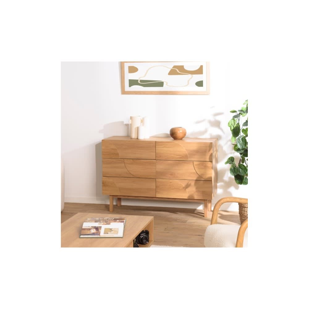 Kommode in Naturfarbe mit 6 Schubladen - Maisons Du Monde