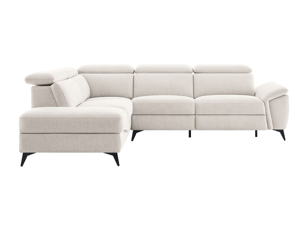 Canapé d'angle polyester 5 places beige