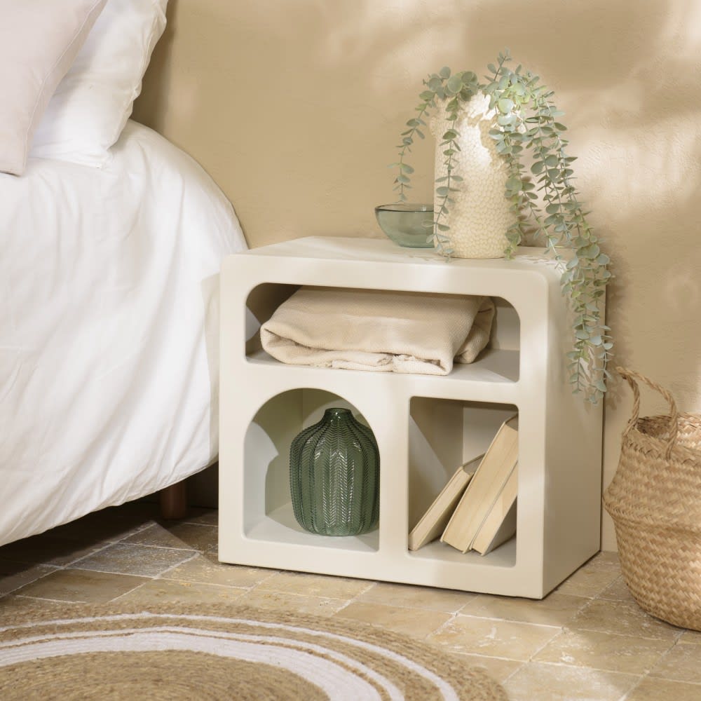 Chevet 3 niches 50x30cm en bois peint