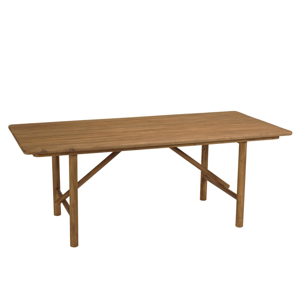 Ensemble table et bancs en bois de teck recyclé Ensemble table et bancs en bois de teck recyclé