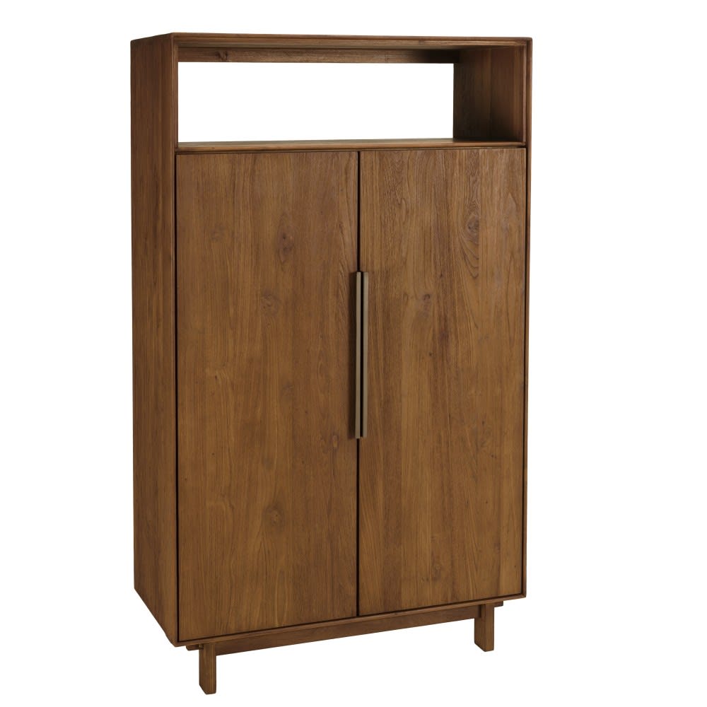 MACABANE Sideboard aus recyceltem Teakholz style exotic Braun