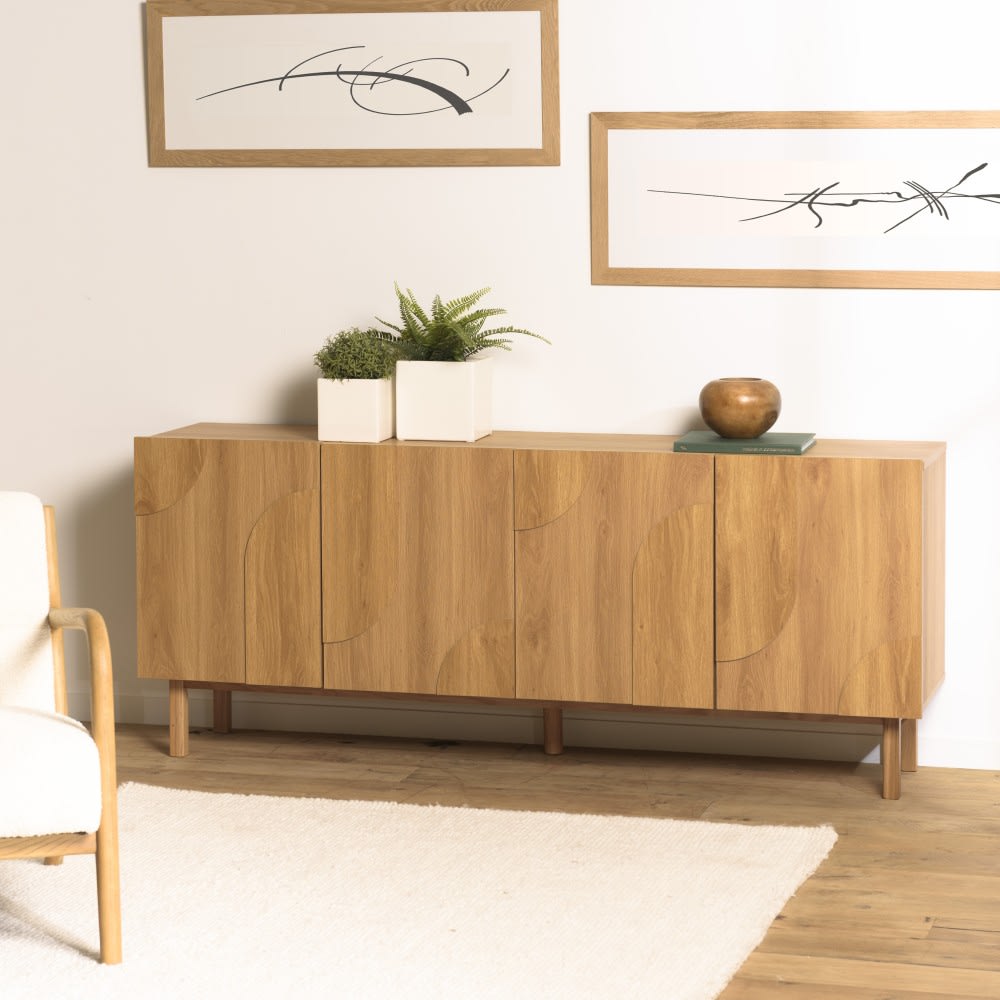 Sideboard in Naturfarbe mit 4 Türen - Maisons Du Monde