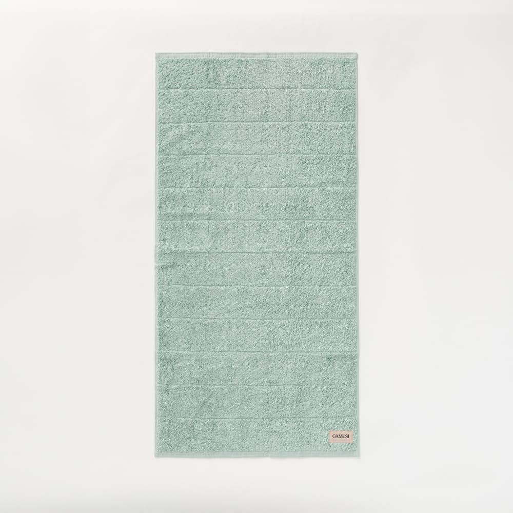 Drap de douche en coton 600 g vert d'eau 70x140 cm — vue 4