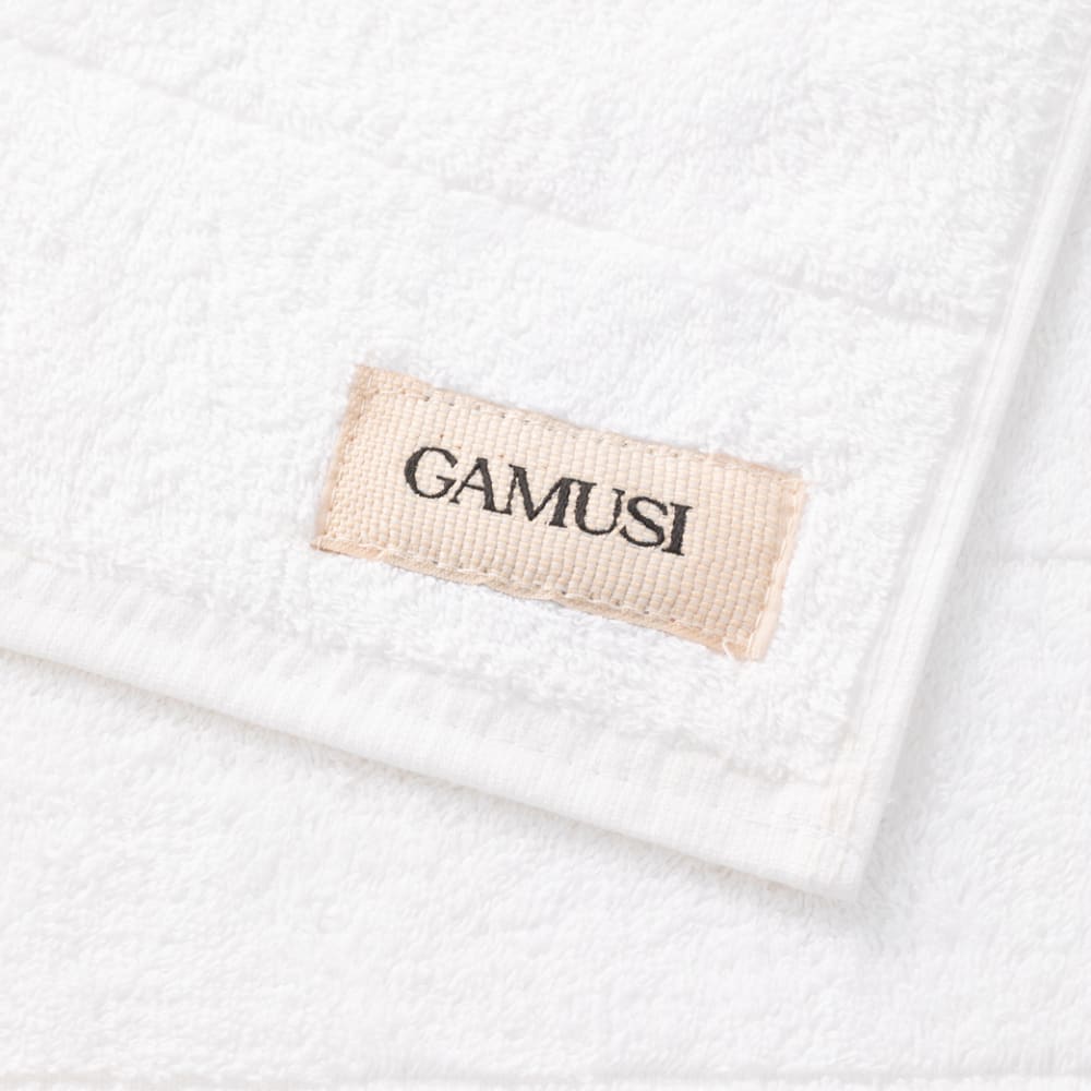 Serviette de toilette en coton 600 g blanc 50x100 cm — vue 3