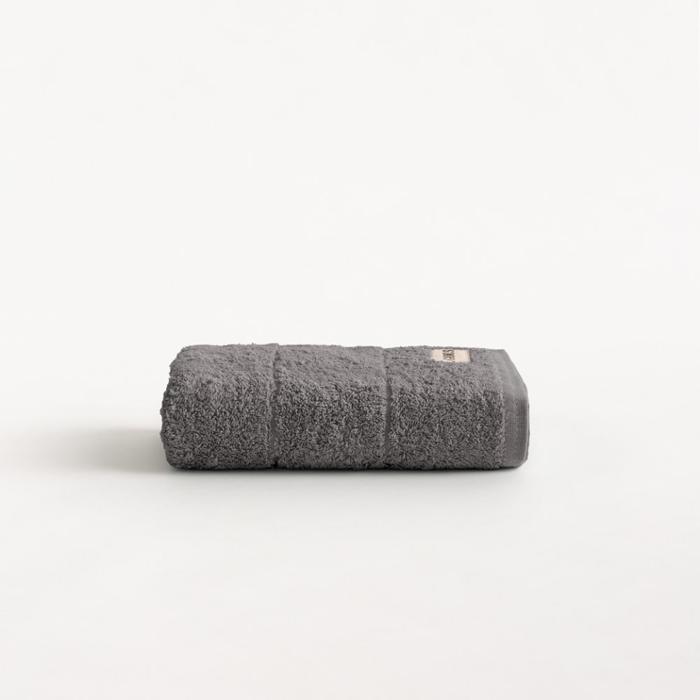 Drap de bain en coton 600 g anthracite 100x150 cm