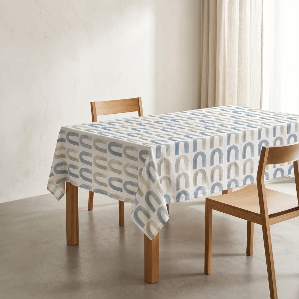 Nappe antitache imprimée géométrique 150x250 cm