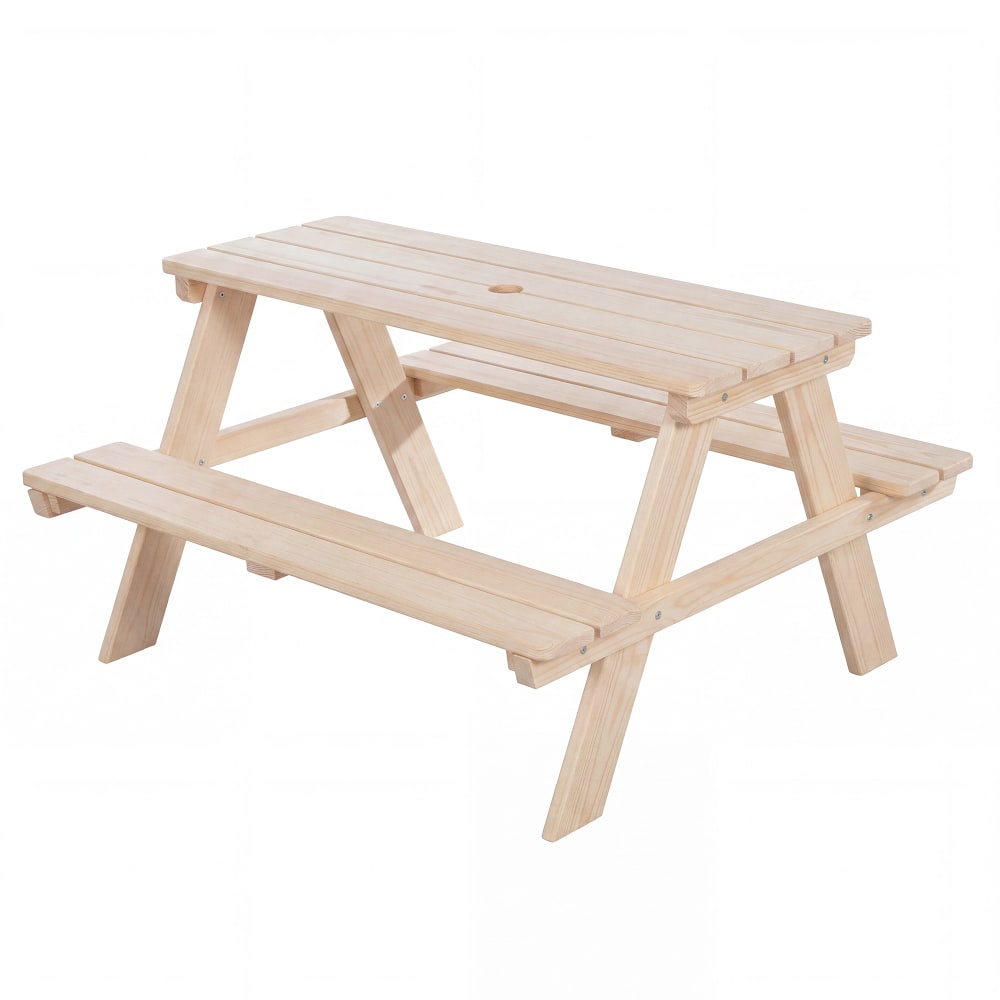 Table pique-nique pour enfants naturel Table pique-nique pour enfants naturel