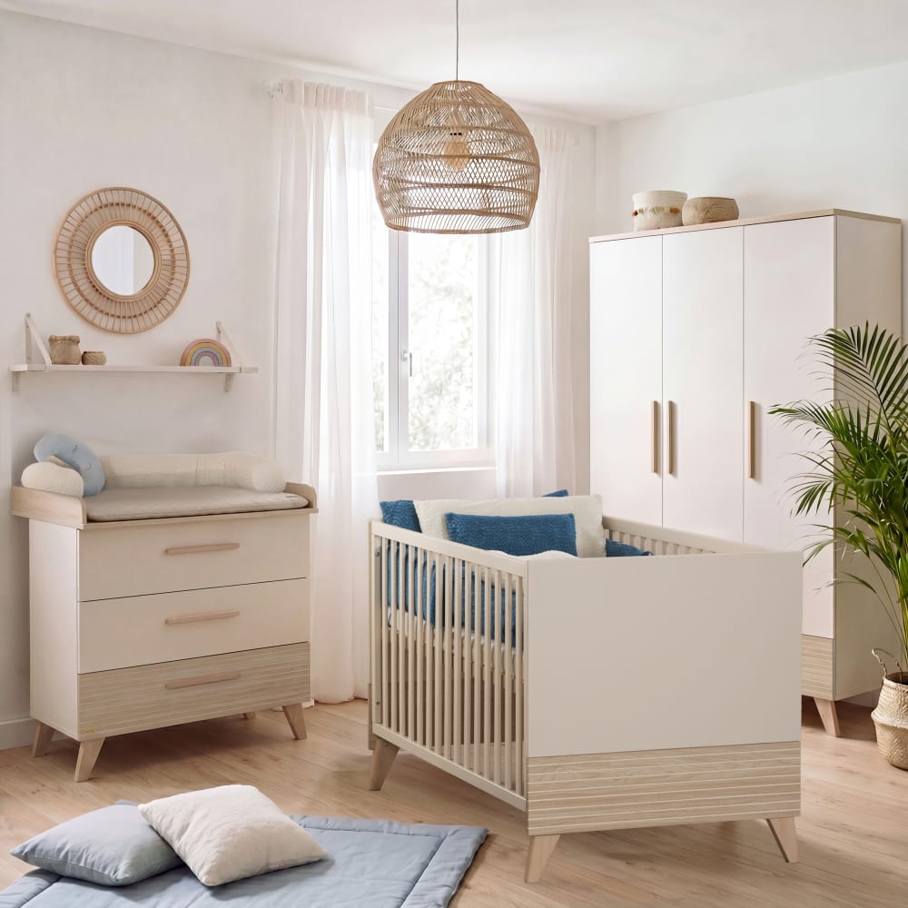 Babyzimmer Set 3-teilig in Beige und Eiche - Maisons Du Monde
