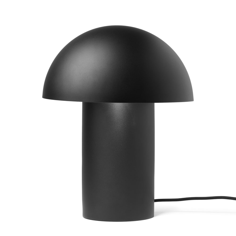 Lampe de table en acier coloris noir