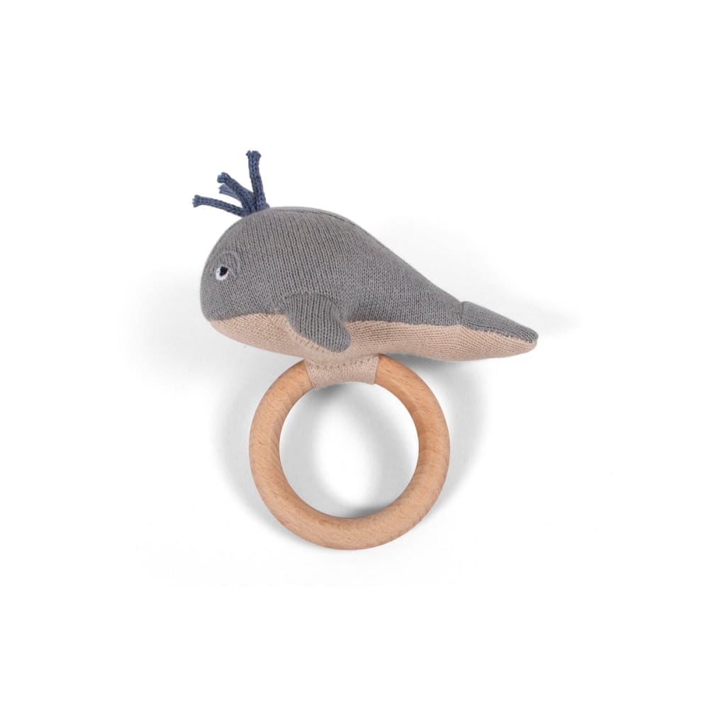 Mobile musical en coton coloris gris